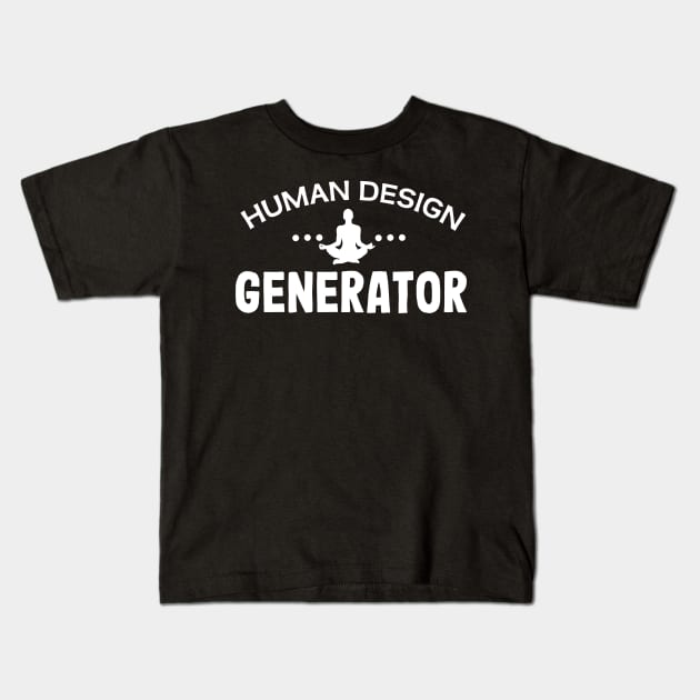 Human design generator Kids T-Shirt by Purrfect Corner